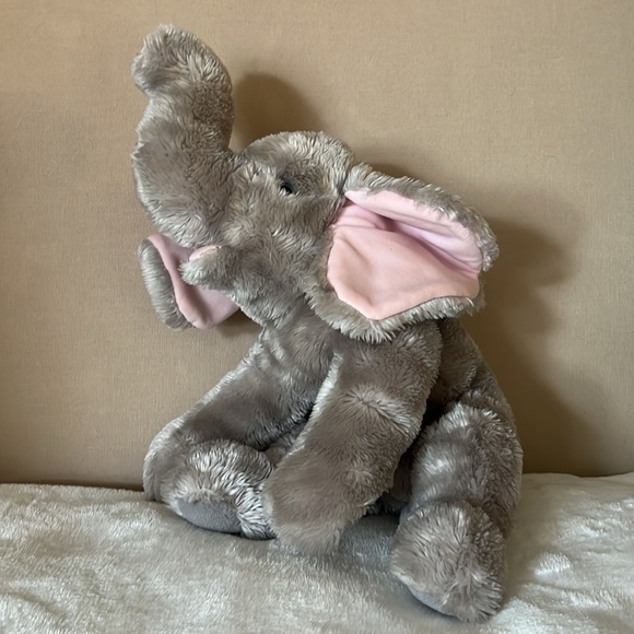 Ty Other - Ty Gray and Pink Stuffed Elephant